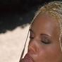 Sultry eyed vixen wraps her lips and legs around this hard cock