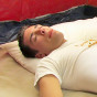 Sleeping with a hard on his twinky friend mount him for a cock ride!