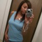 Naughty young black girlfriend Ciara posing her big tits and fuckable ass in the mirror