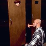 Horny gays hook up in a glory hole to indulge their cravings for sucking stiff dicks