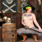 Swashbuckling Tattooed Pirate Babe