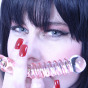 tattooed domme with whip, leash high heels dildo
