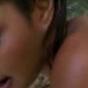 Hottie gets wet then gets dirty