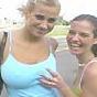 Girls sex in public bathroom