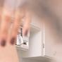 Sexy Brunette in Close-up and Peeking shot on a Window Blinds